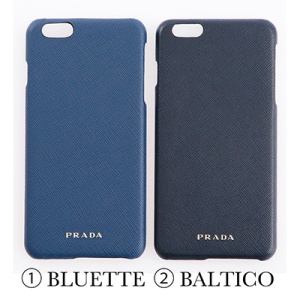 プラダ サフィアーノ iPhone6Plus/6sPlusケース コーンフラワーブルー ネイビー